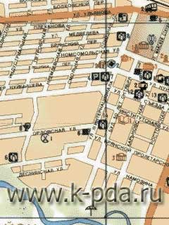 Карта Брянска для OziExplorer GPS карта Брянска для OziExplorer