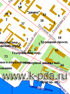 Карта Архангельска для SmartComGPS GPS карта Архангельска для SmartComGPS