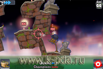 игра для iPhone и iPod Touch Worms игра для iPhone и iPod Touch Worms
