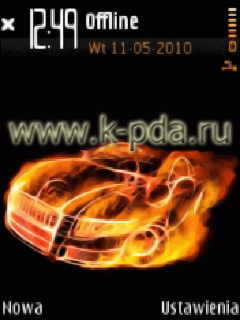 Тема для Nokia s60 nth Огненная машина Тема для Nokia s60 nth Огненная машина