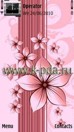 Тема для Nokia s60 360x640 nth sis sisx Розовые цветы Тема для Nokia s60 360x640 nth sis sisx Розовые цветы